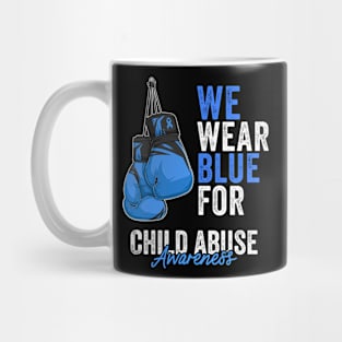 Child Abuse Prevention Awareness Month Blue Ribbon gift idea Mug